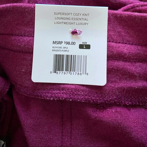 NWT Wildfox Everyday Comfy Purple Magenta Lounge Pants - Picture 7 of 10